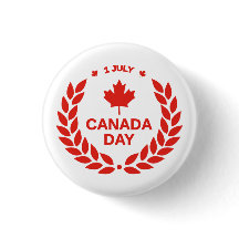 hoja de arce del día rojo canadés 1 de julio pin