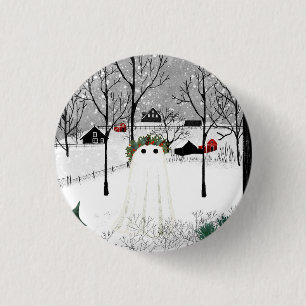 Chapa Redonda De 2,5 Cm Holly King