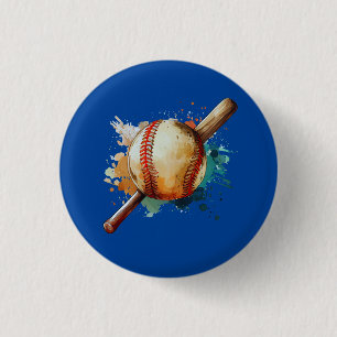 Chapa Redonda De 2,5 Cm Home Run Hues
