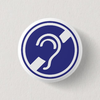 Chapa Redonda De 2,5 Cm Horno, torácico, doofheid, georverlies teken