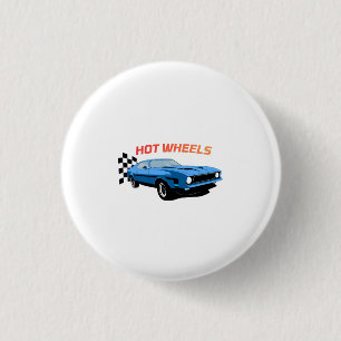 Chapa Redonda De 2,5 Cm Hot Wheels: velocidad, estilo y potencia