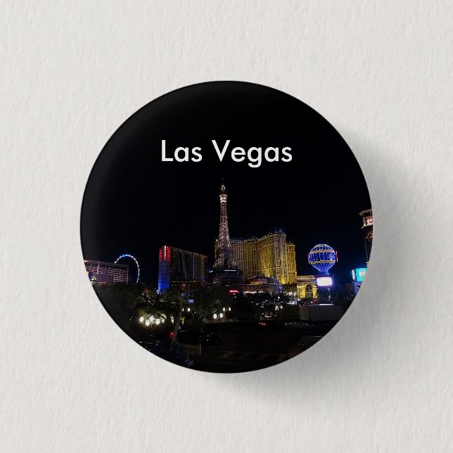 Chapa Redonda De 2,5 Cm Hotel Paris Las Vegas y Casino #5 Button (Anverso)
