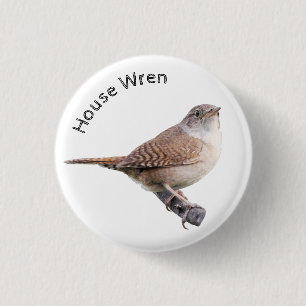 Chapa Redonda De 2,5 Cm House Wren