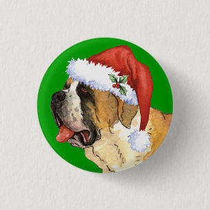 Chapa Redonda De 2,5 Cm Howlidays feliz St Bernard