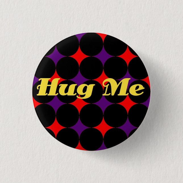 Chapa Redonda De 2,5 Cm Hugme (Anverso)