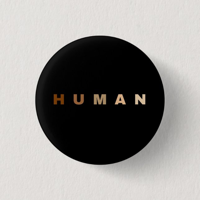 Chapa Redonda De 2,5 Cm Humano (Anverso)