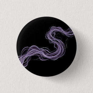Chapa Redonda De 2,5 Cm Humo abstracto púrpura - Arte Pared etéreo