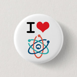 Chapa Redonda De 2,5 Cm I ciencia del corazón -