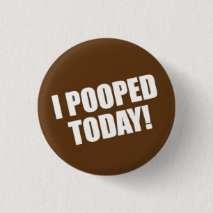 Chapa Redonda De 2,5 Cm I Pooped hoy