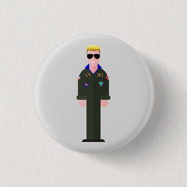 Chapa Redonda De 2,5 Cm Iceman – 80s Movie Icon Button