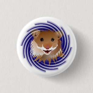 Chapa Redonda De 2,5 Cm Ich liebe meinen kleinen Hamster