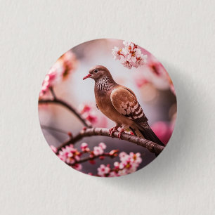 Chapa Redonda De 2,5 Cm Icono: paloma