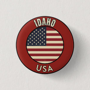 Chapa Redonda De 2,5 Cm Idaho Estados Unidos