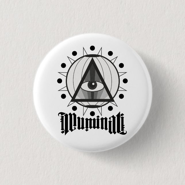 Chapa Redonda De 2,5 Cm Illuminati (Anverso)