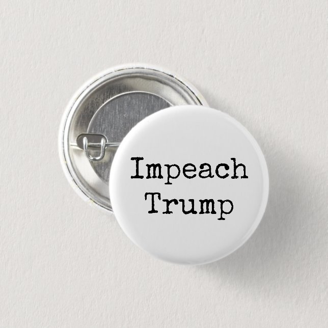 Chapa Redonda De 2,5 Cm "Impedir a Trump" (Anverso y reverso)