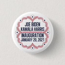 Chapa Redonda De 2,5 Cm Inauguración de Joe Biden Kamala Harris 2021