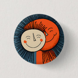 Chapa Redonda De 2,5 Cm Inclinarse unos a otros