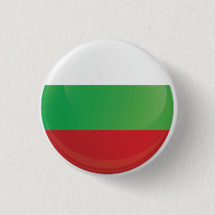 Chapa Redonda De 2,5 Cm Indicador de icono de redondeo de Bulgaria