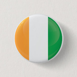 Chapa Redonda De 2,5 Cm Indicador de icono de redondeo de Irlanda