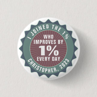Chapa Redonda De 2,5 Cm Influencer motivacional personalizado al uno por c