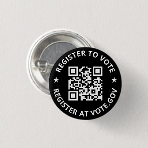 Chapa Redonda De 2,5 Cm Inscríbase para votar personalizado escandaloso Có