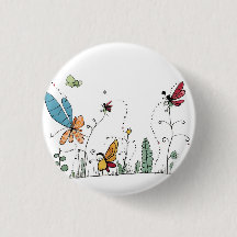 Insigne de insecto caprichoso, pin/insigne/botón d