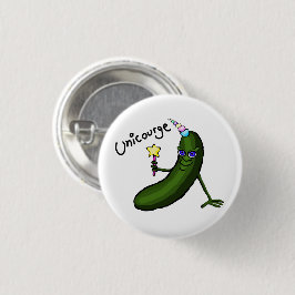 Chapa Redonda De 2,5 Cm Insigne de Pin de Calabacín Divertido