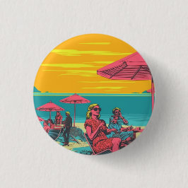 Chapa Redonda De 2,5 Cm Insigne inspirado en vintage retro, botón, pin de 