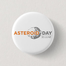 Chapa Redonda De 2,5 Cm Insignia asteroide del día, pequeña