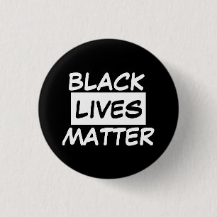 Chapa Redonda De 2,5 Cm Insígnia - BLACK LIVES MATTER