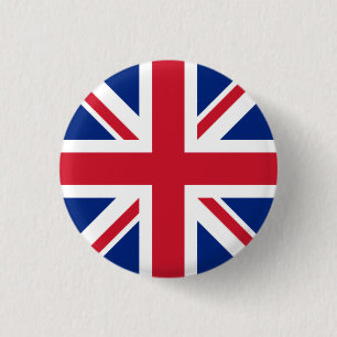 Chapa Redonda De 2,5 Cm Insignia BRITÁNICA - Union Jack