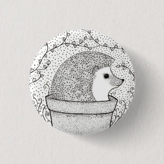 Chapa Redonda De 2,5 Cm Insignia de Hedgehog