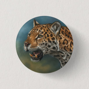 Chapa Redonda De 2,5 Cm Insignia de Jaguar
