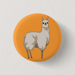 Chapa Redonda De 2,5 Cm Insignia de llamada naranja