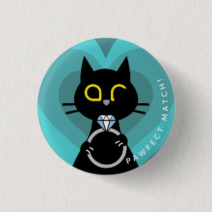 Chapa Redonda De 2,5 Cm Insignia de propuesta de Kuro Catto - Compromiso G