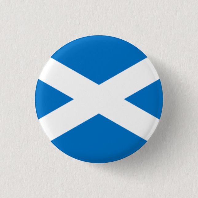 Chapa Redonda De 2,5 Cm Insignia de Saltire (Anverso)
