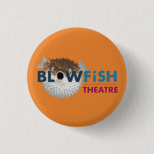 Chapa Redonda De 2,5 Cm Insignia del Blowfish