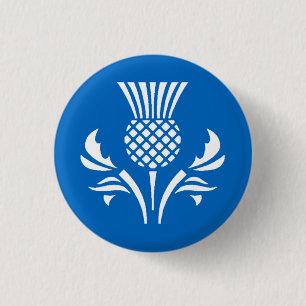 Chapa Redonda De 2,5 Cm Insignia del cardo de Escocia