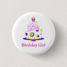 Insignia del chica del cumpleaños