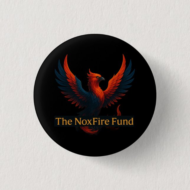 Chapa Redonda De 2,5 Cm Insignia del Fondo NoxFire (Anverso)