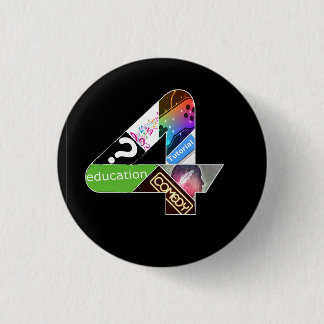 Chapa Redonda De 2,5 Cm Insignia del logotipo de EveryoneHD del