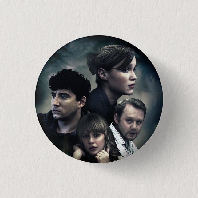 Chapa Redonda De 2,5 Cm Insignia del Pin del chapoteo del carácter del (Anverso)