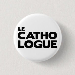 Chapa Redonda De 2,5 Cm Insignia “el Cathologue "
