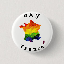 Chapa Redonda De 2,5 Cm Insignia GAY de Francia