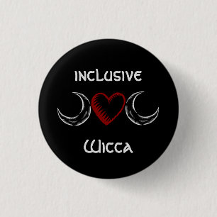 Chapa Redonda De 2,5 Cm insignia inclusiva de Wicca