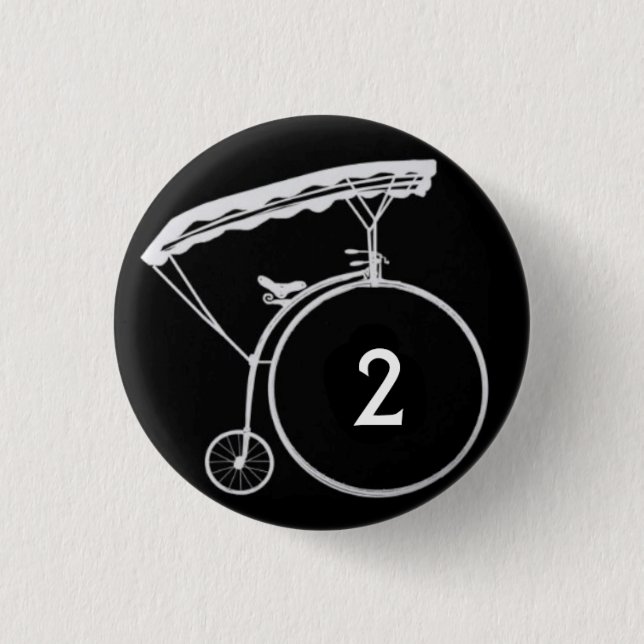 Chapa Redonda De 2,5 Cm Insignia inversa Nº 2 (Anverso)