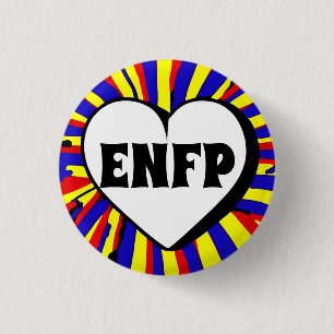Chapa Redonda De 2,5 Cm Insignia redonda ENFP MBTI 3 Cm
