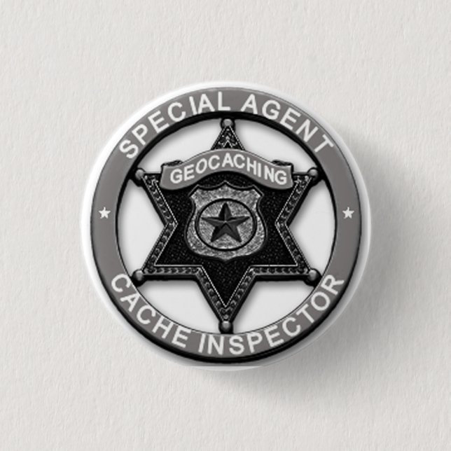 Chapa Redonda De 2,5 Cm Insignia *Special del inspector del escondrijo de (Anverso)