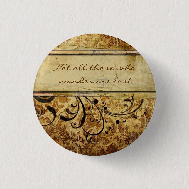 Chapa Redonda De 2,5 Cm Insignia viaje (Anverso)