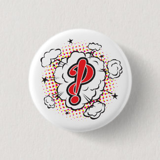 Chapa Redonda De 2,5 Cm Interrobang